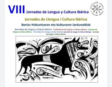 VIII JORNADAS DE LENGUA Y CULTURA IBÉRICA. 26-27-28 DE AGOSTO (ZARAGOZA).