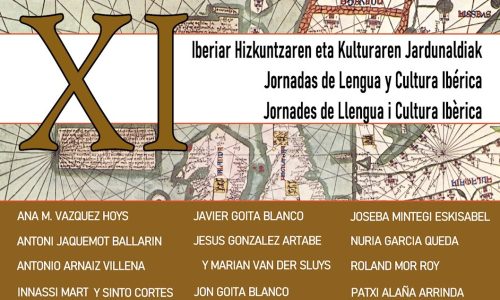 XI Jornadas de Lengua y Cultura Ibérica 2025. 29-30-31 de Agosto. Zaragoza. Salduie.